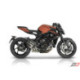 Silencieux silver 3 sorties MV AGUSTA BRUTALE/DRAGSTER/SUPERVELOCE EURO 4 ET 5 QD EXHAUST